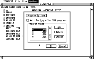 Tera Desktop atari screenshot